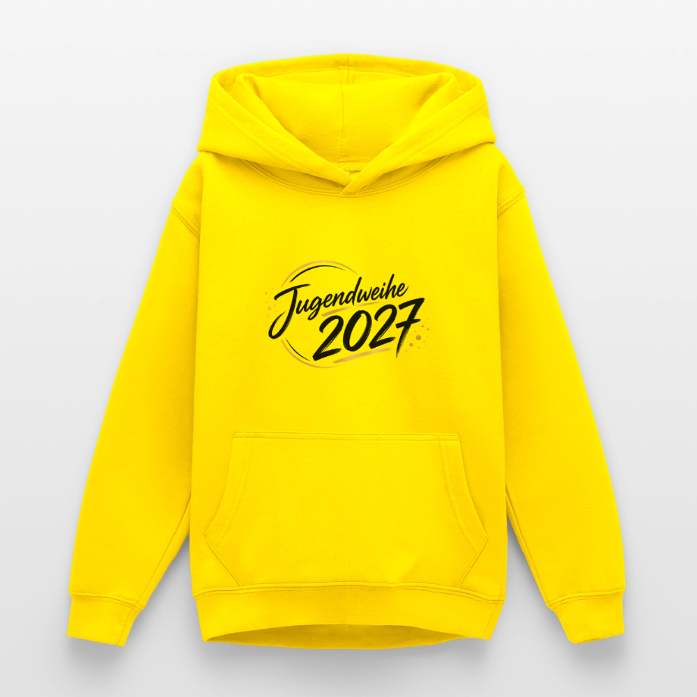 Teenager Hoodie "Jahreslogo 2027" - Gelb