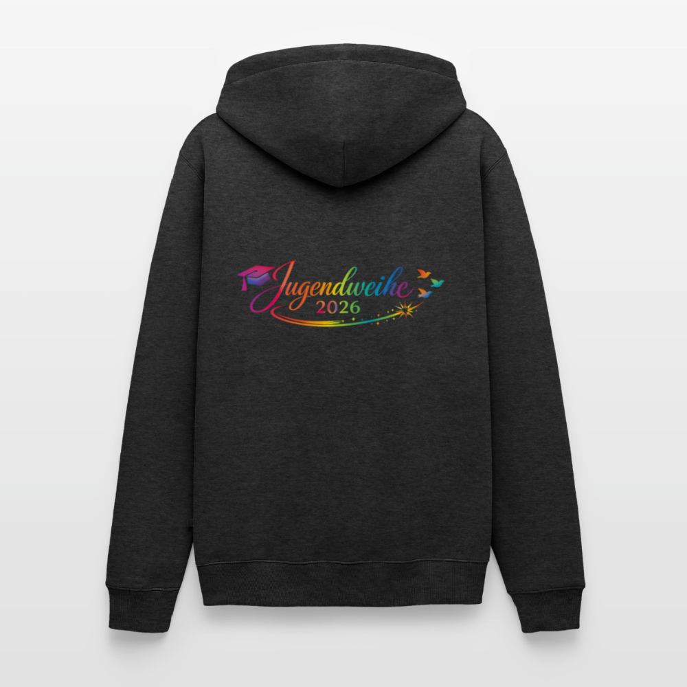 Männer Premium Hoodie "Jahreslogo 2026" - Anthrazit meliert