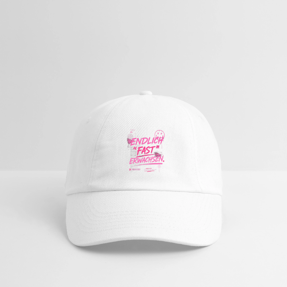 Baseballkappe "fast Erwachsen pink" - Weiß/Weiß