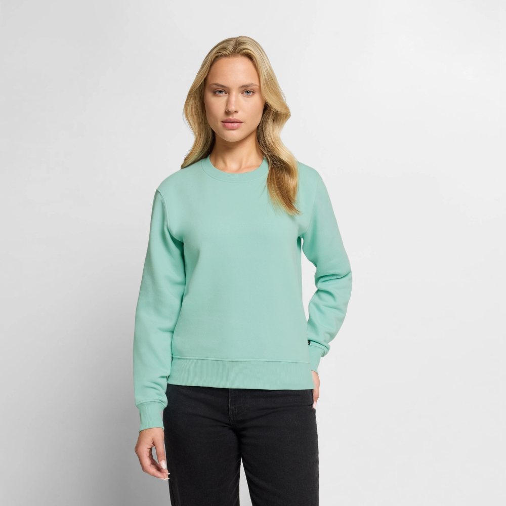 Frauen Premium Pullover " fast Erwachsen pink" - Mint 