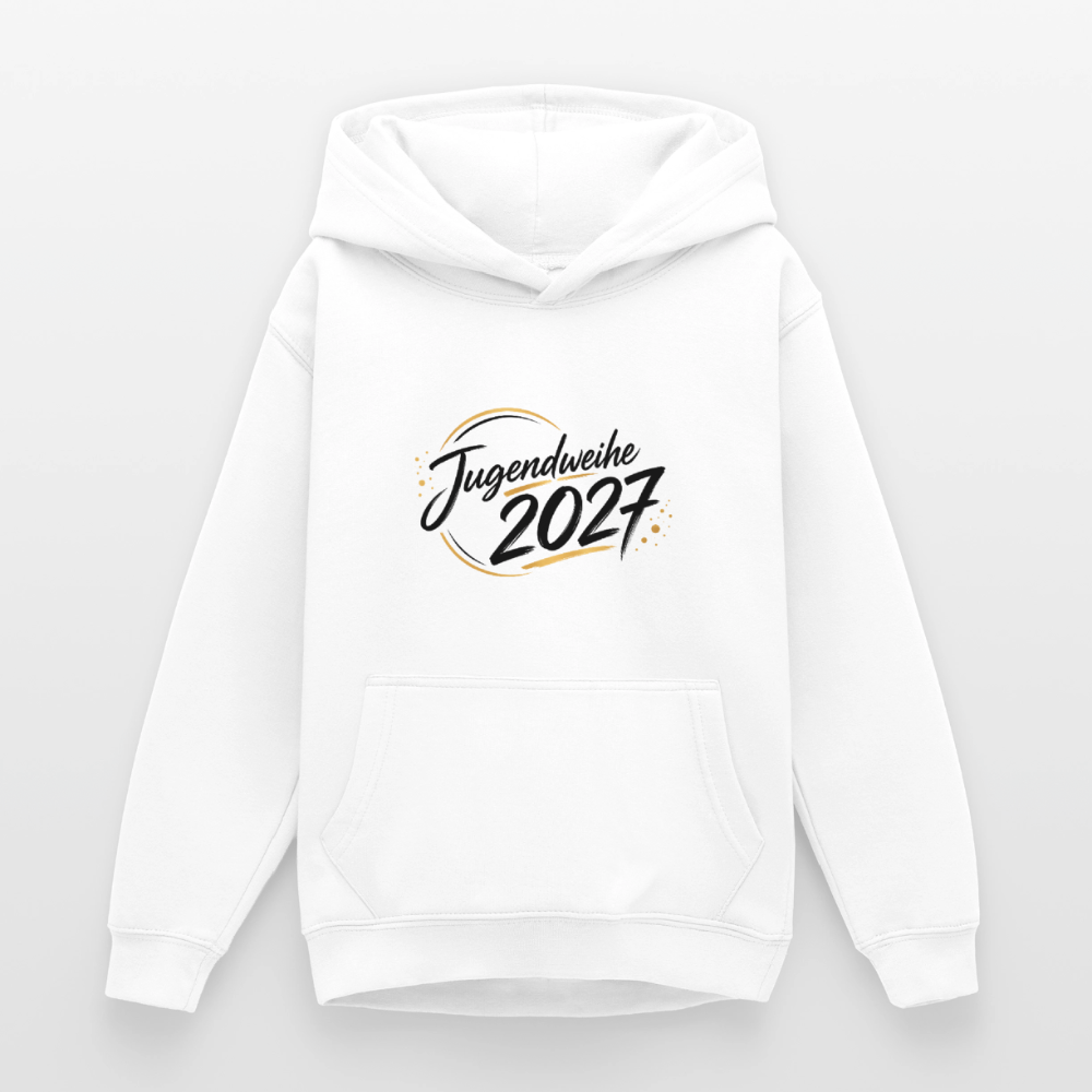 Teenager Hoodie "Jahreslogo 2027" - Weiß