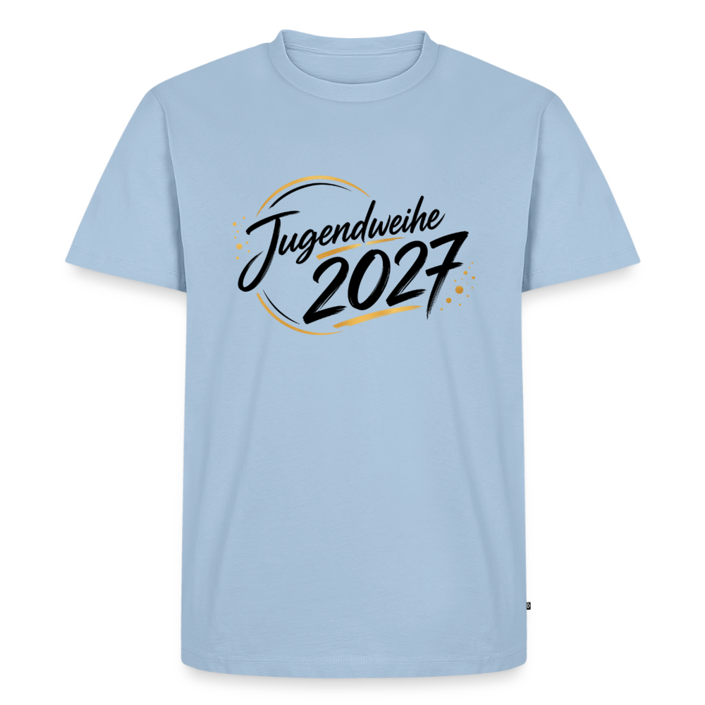 Männer Premium T-Shirt Nachhaltig " Jahreslogo 2027" - Hellblau