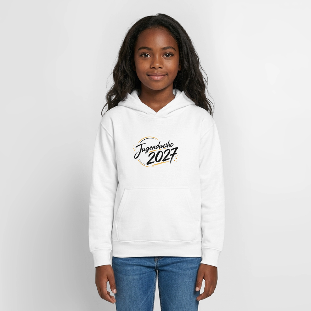 Teenager Hoodie "Jahreslogo 2027" - Weiß