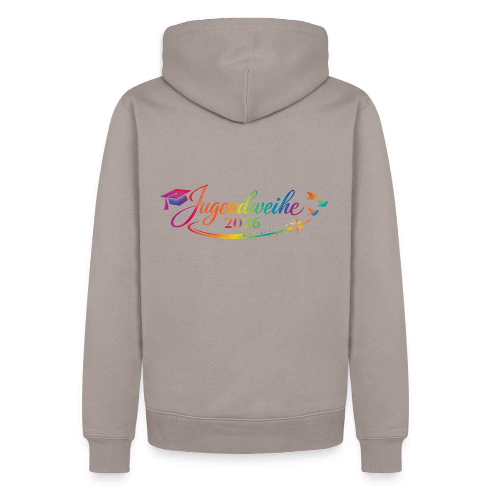Männer Premium Hoodie "Jahreslogo 2026" - Taupe