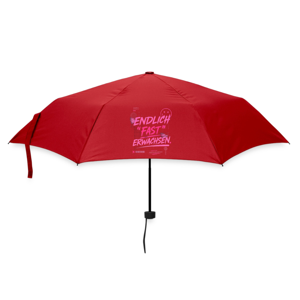 Regenschirm (klein) "fast Erwachsen pink"" - Rot