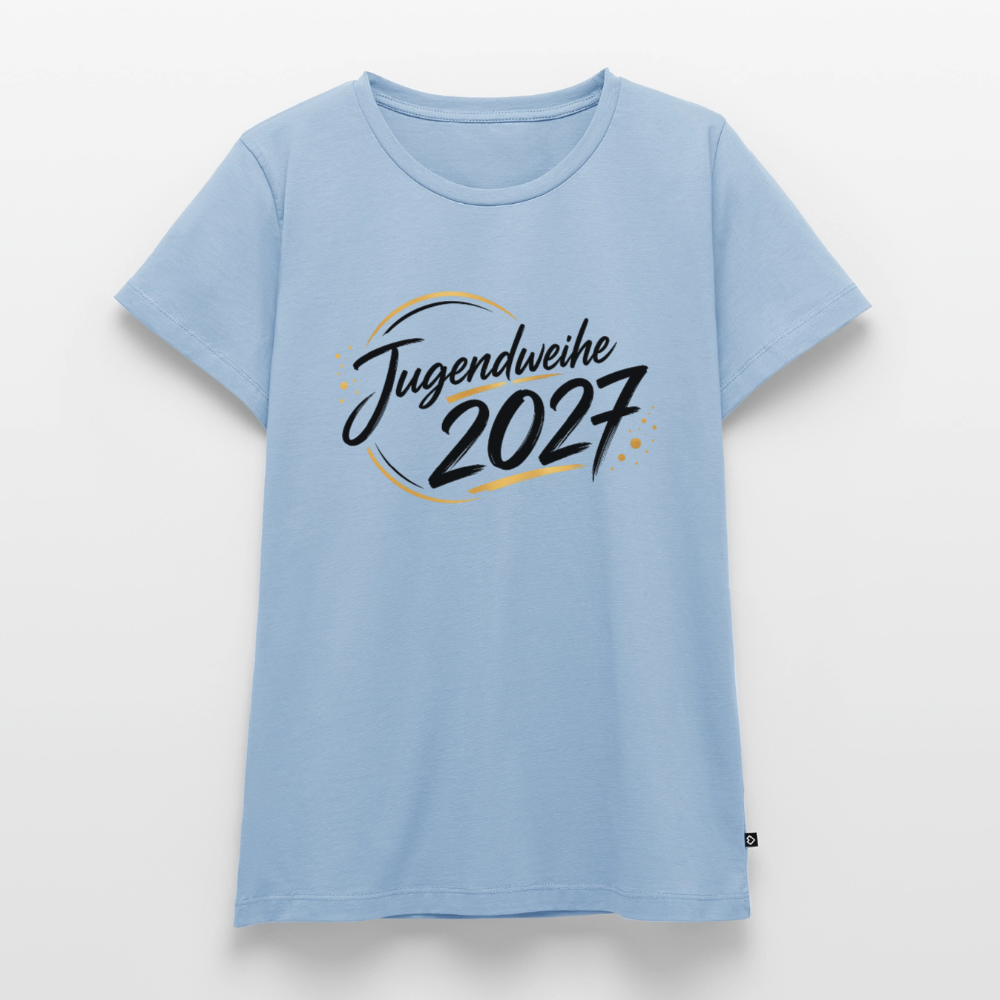 Frauen Premium T-Shirt nachhaltig "Jahreslogo 2027" - Hellblau