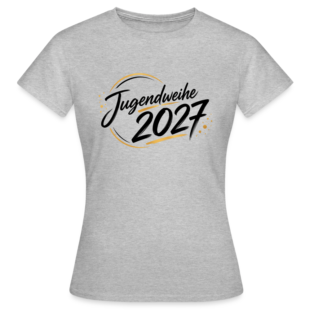 Frauen T-Shirt "Jahreslogo 2027" - Grau meliert