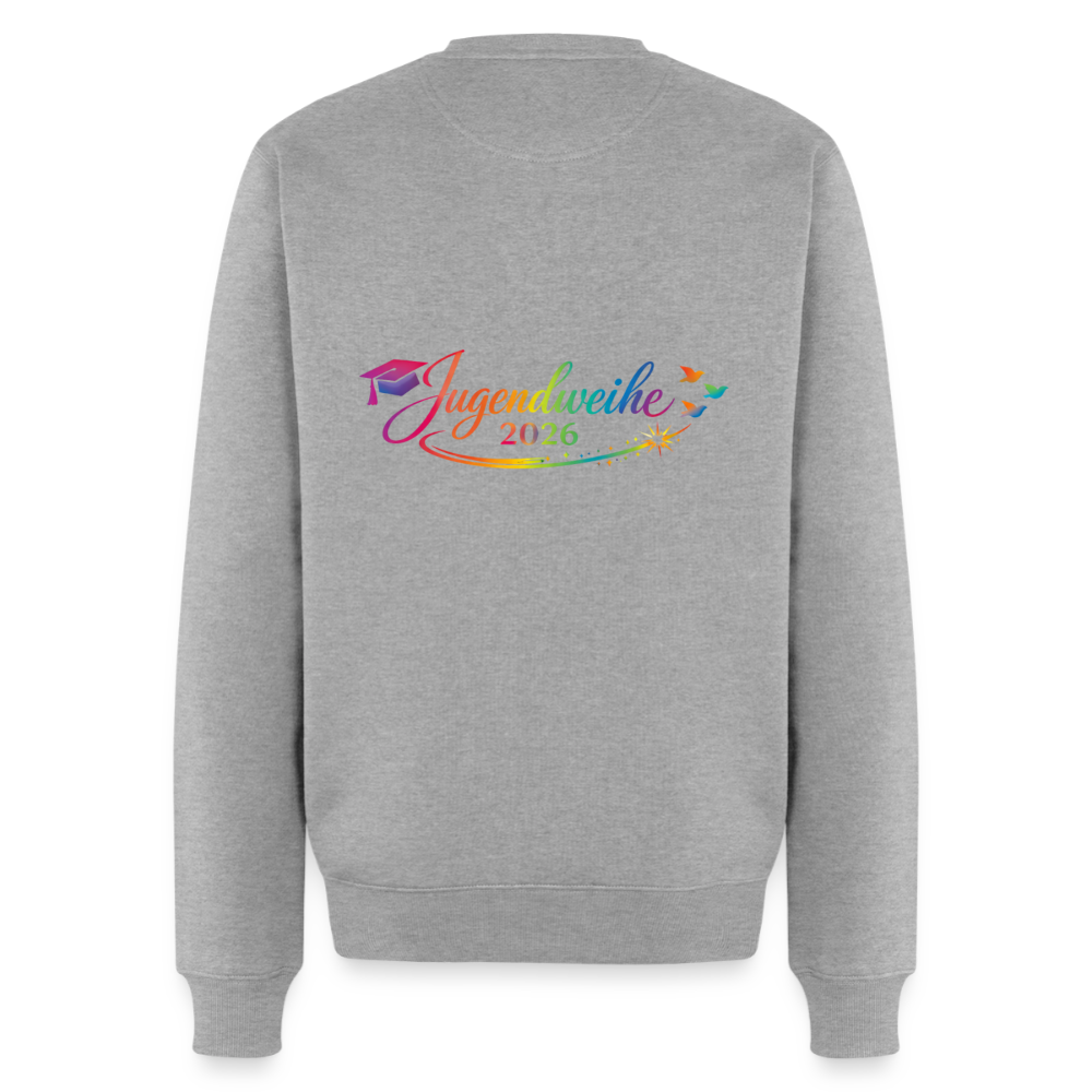 Männer Premium Pullover " Jahreslogo 2026" - Grau meliert