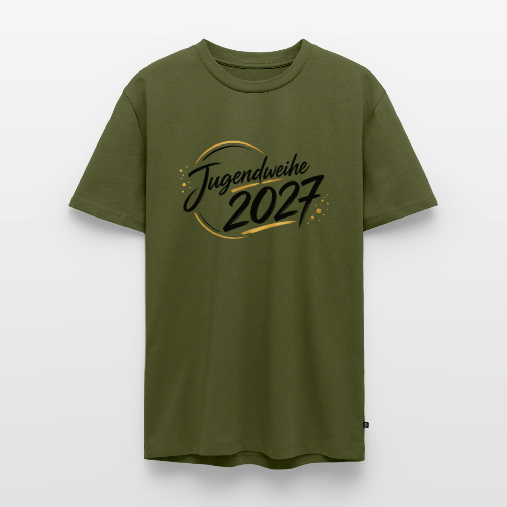 Männer Premium T-Shirt "Jahreslogo 2027" - Khaki