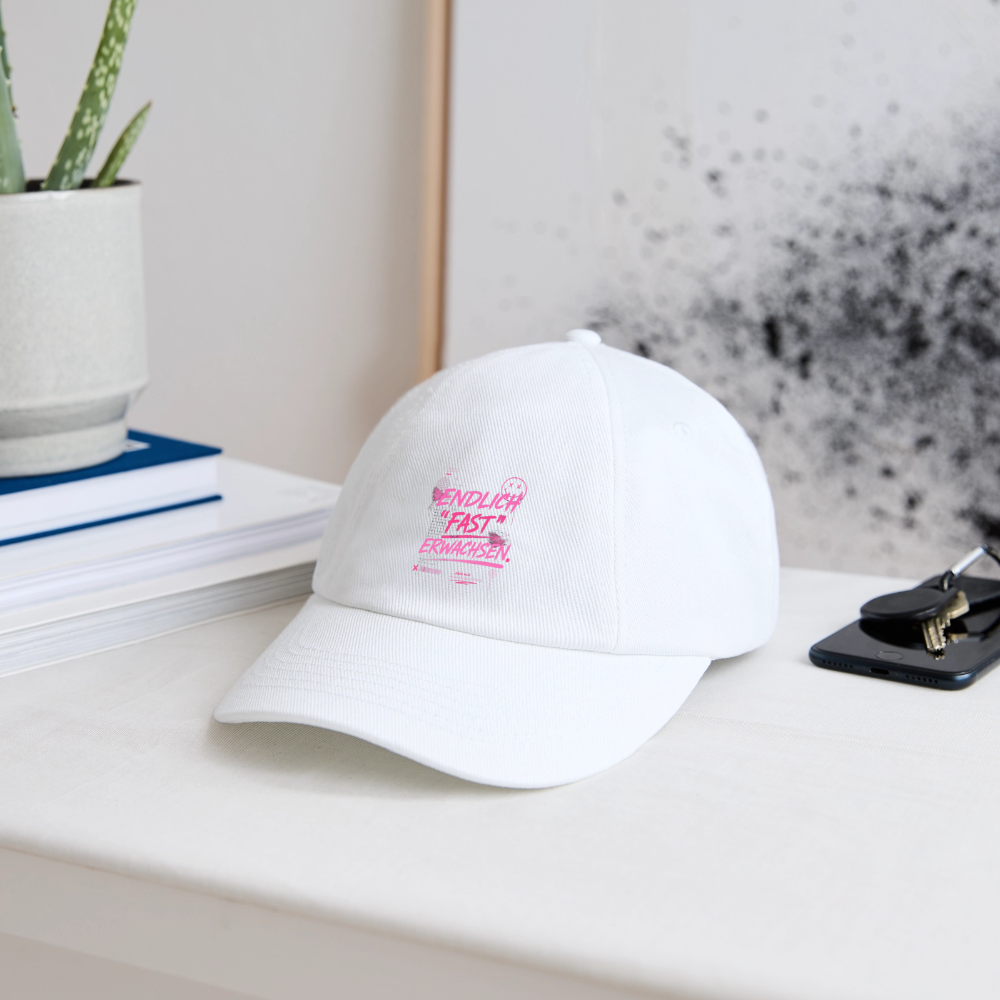 Baseballkappe "fast Erwachsen pink" - Weiß/Weiß