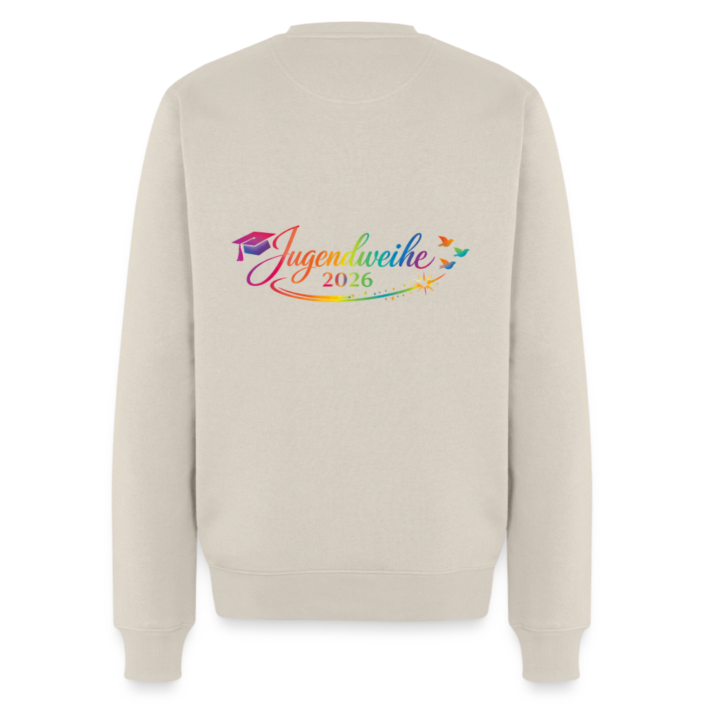 Männer Premium Pullover " Jahreslogo 2026" - Beige