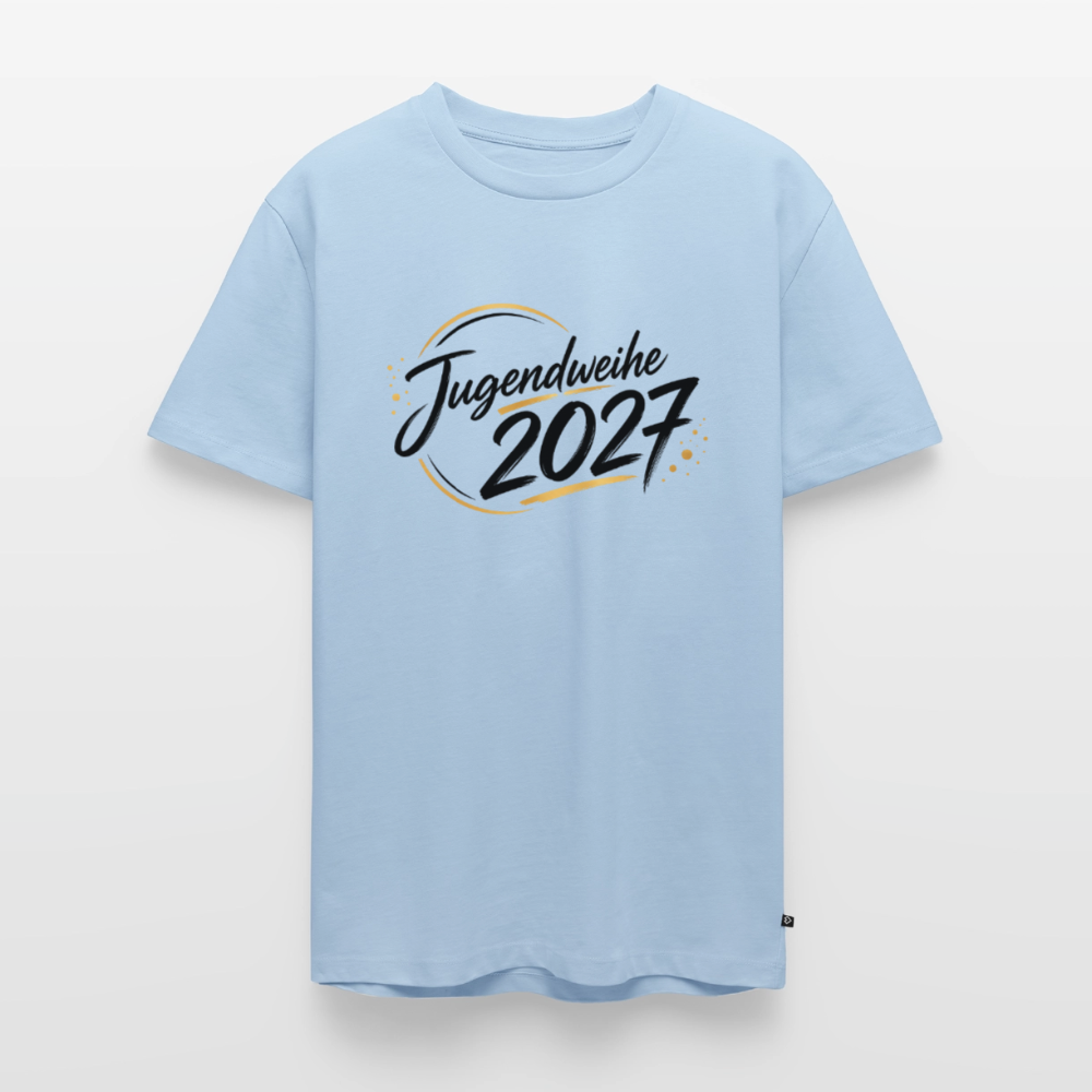 Männer Premium T-Shirt "Jahreslogo 2027" - Hellblau