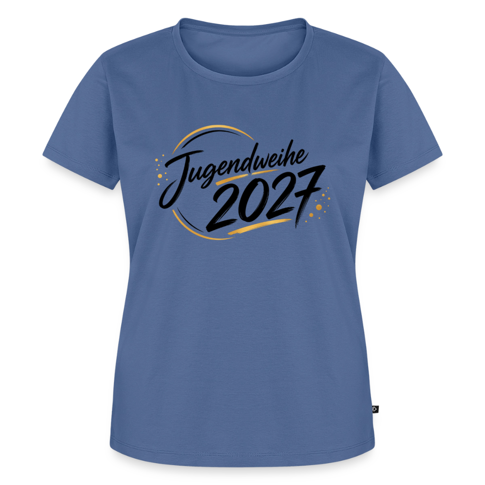 Frauen Premium T-Shirt nachhaltig "Jahreslogo 2027" - Taubenblau
