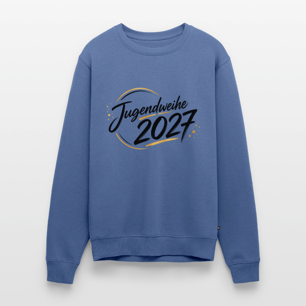 Männer Premium Pullover " Jahreslogo 2027" - Taubenblau