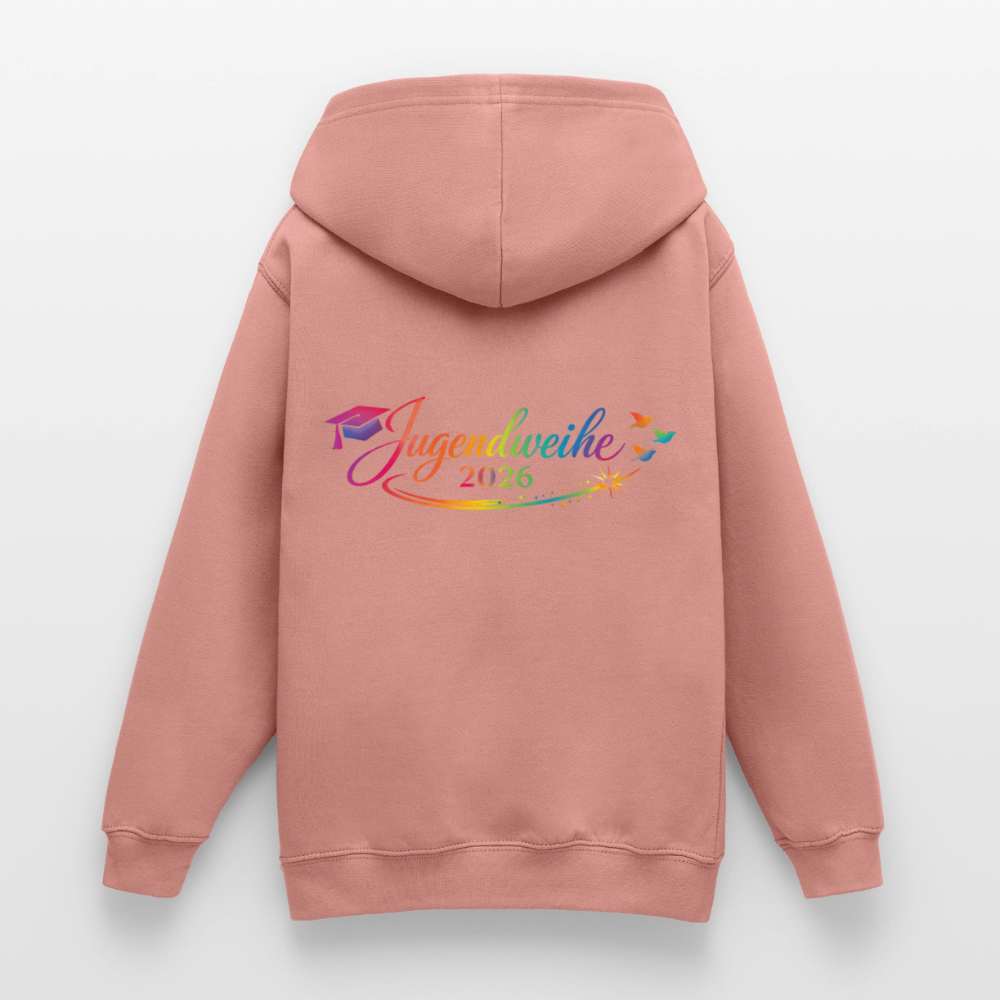 Teenager Hoodie "Jahreslogo 2026" - Altrosa