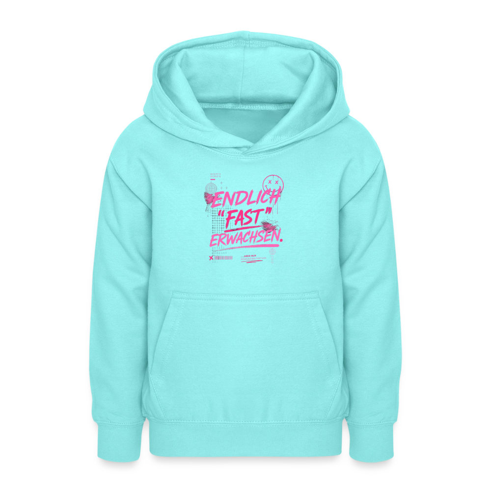 Teenager Hoodie "fast Erwachsen pink"" - Pfefferminze