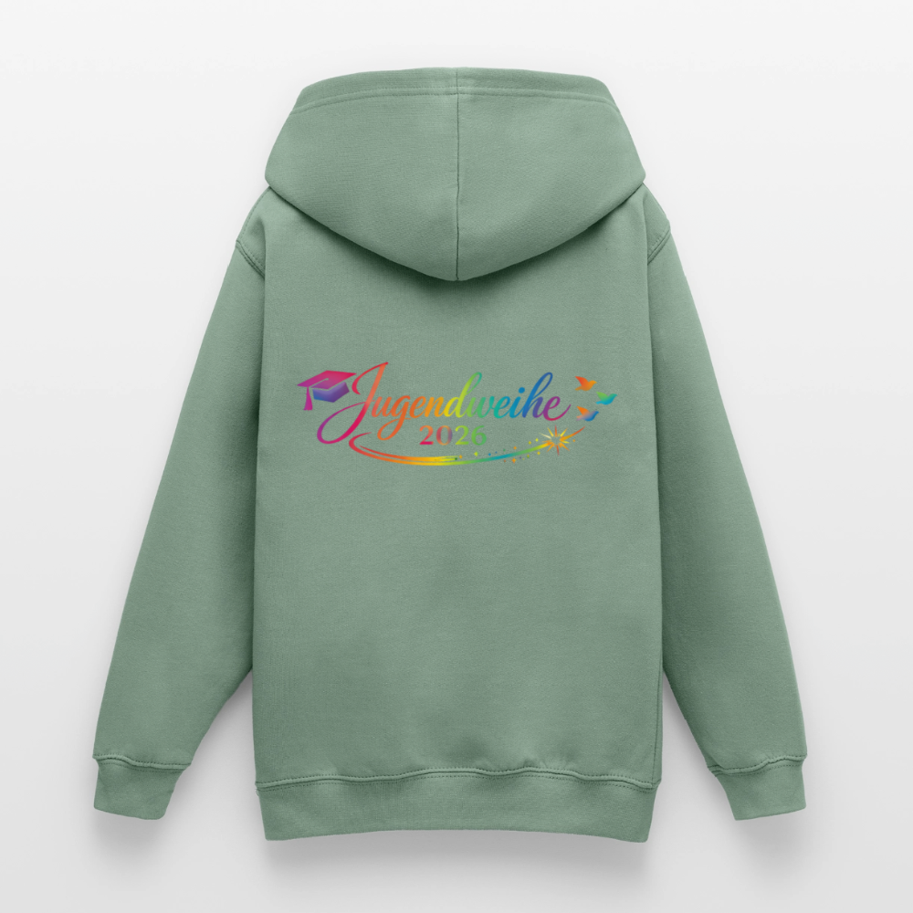 Teenager Hoodie "Jahreslogo 2026" - Graugrün