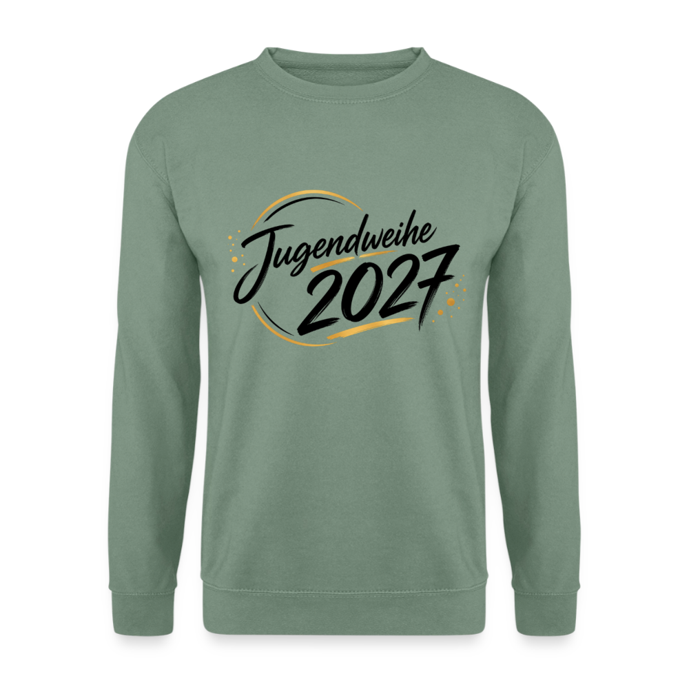 Unisex Pullover " Jahreslogo 2027" - Graugrün