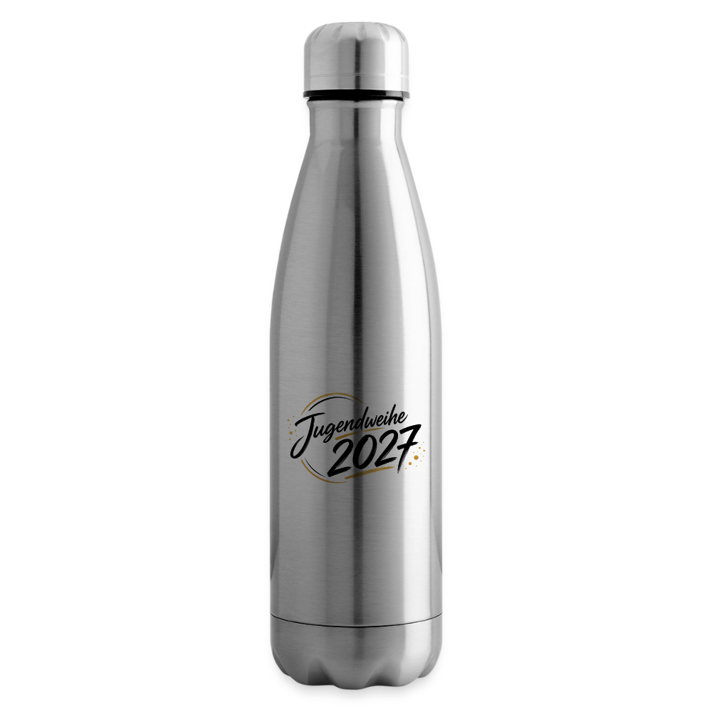 Isolierflasche mit Jahreslogo 2027 - Lightsilver
