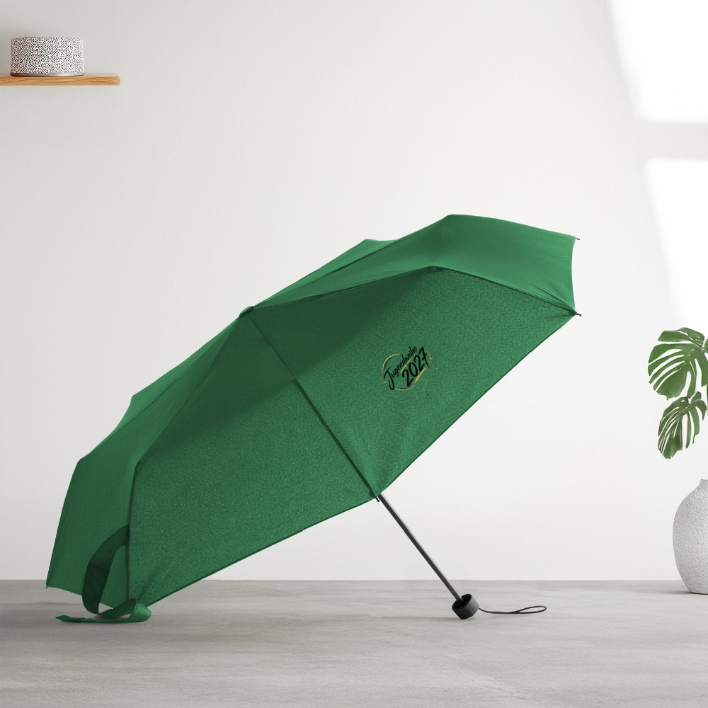 Regenschirm (klein) "Jahreslogo 2027" - Flaschengrün
