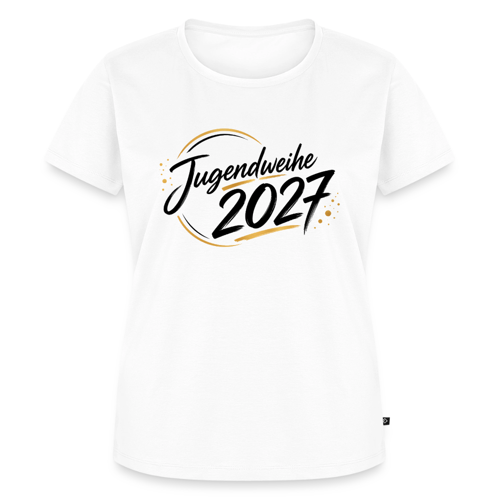 Frauen Premium T-Shirt nachhaltig "Jahreslogo 2027" - Weiß