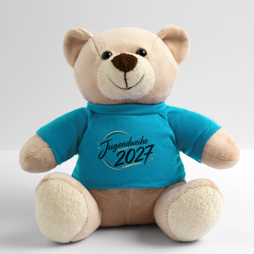 Teddy mit Jahreslogo 2027 - Atollblau