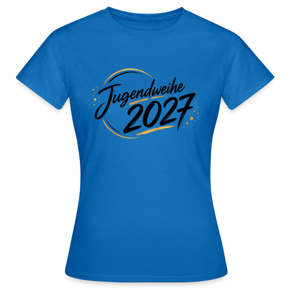 Frauen T-Shirt "Jahreslogo 2027" - Royalblau