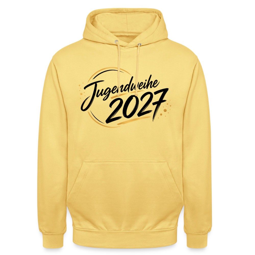Unisex Hoodie "Jahreslogo 2027" - Zitronengelb