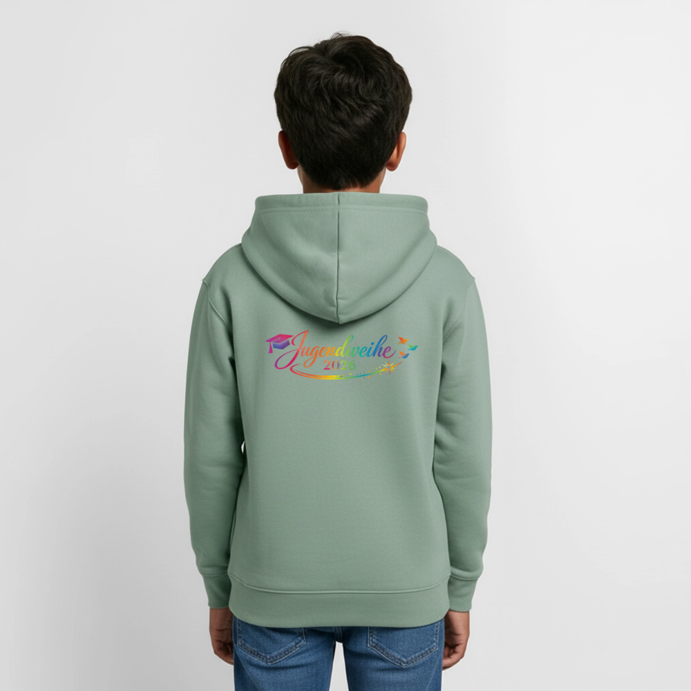 Teenager Hoodie "Jahreslogo 2026" - Graugrün