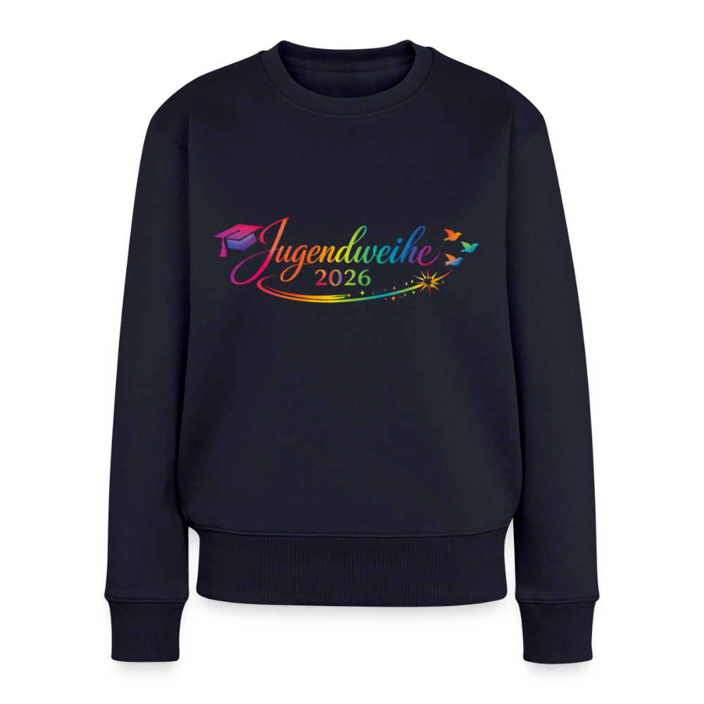 Frauen Premium Pullover " Jahreslogo 2026" - Navy