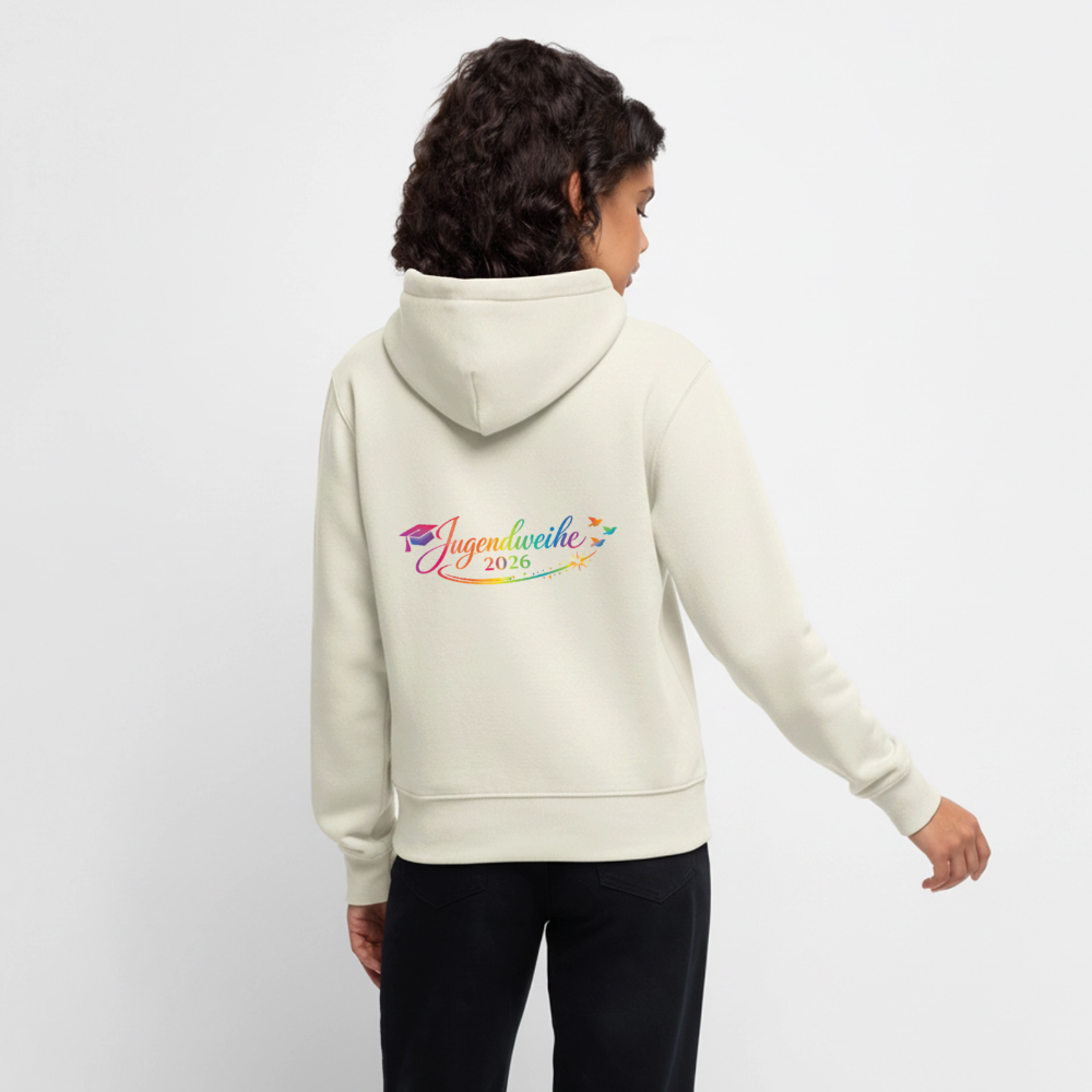 Frauen Premium Hoodie "Jahreslogo 2026" - Naturweiß