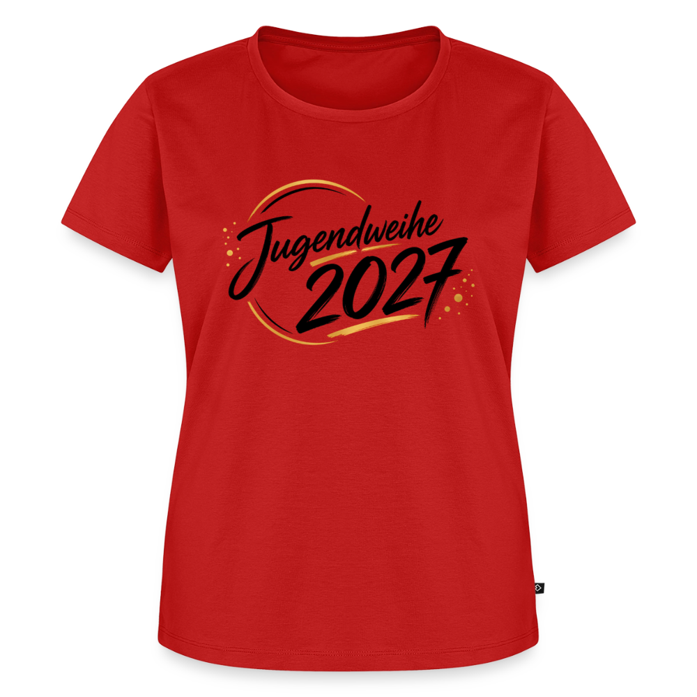 Frauen Premium T-Shirt nachhaltig "Jahreslogo 2027" - Rot