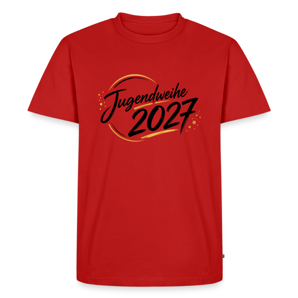Männer Premium T-Shirt Nachhaltig " Jahreslogo 2027" - Rot