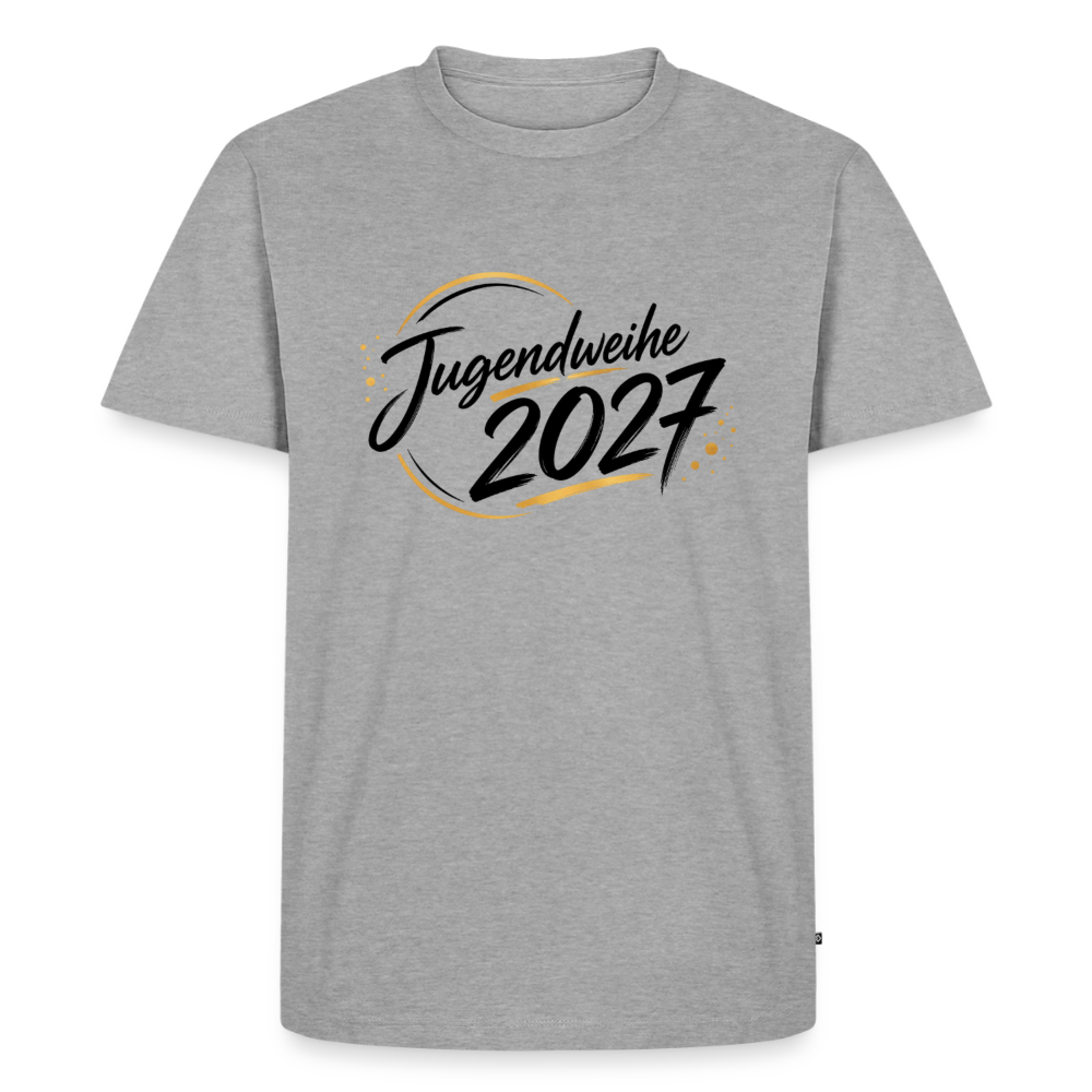 Männer Premium T-Shirt "Jahreslogo 2027" - Grau meliert