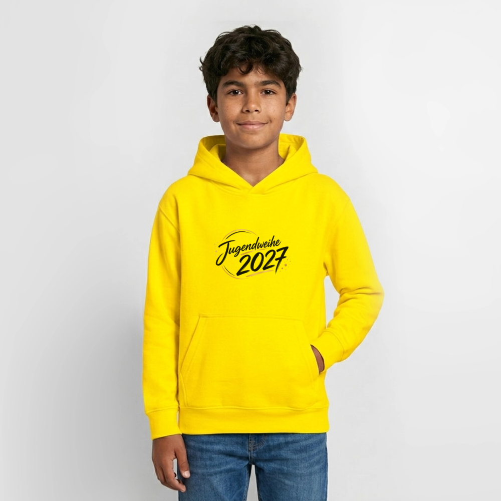 Teenager Hoodie "Jahreslogo 2027" - Gelb