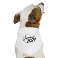Hunde-Bandana " Jahreslogo 2027" - Weiß