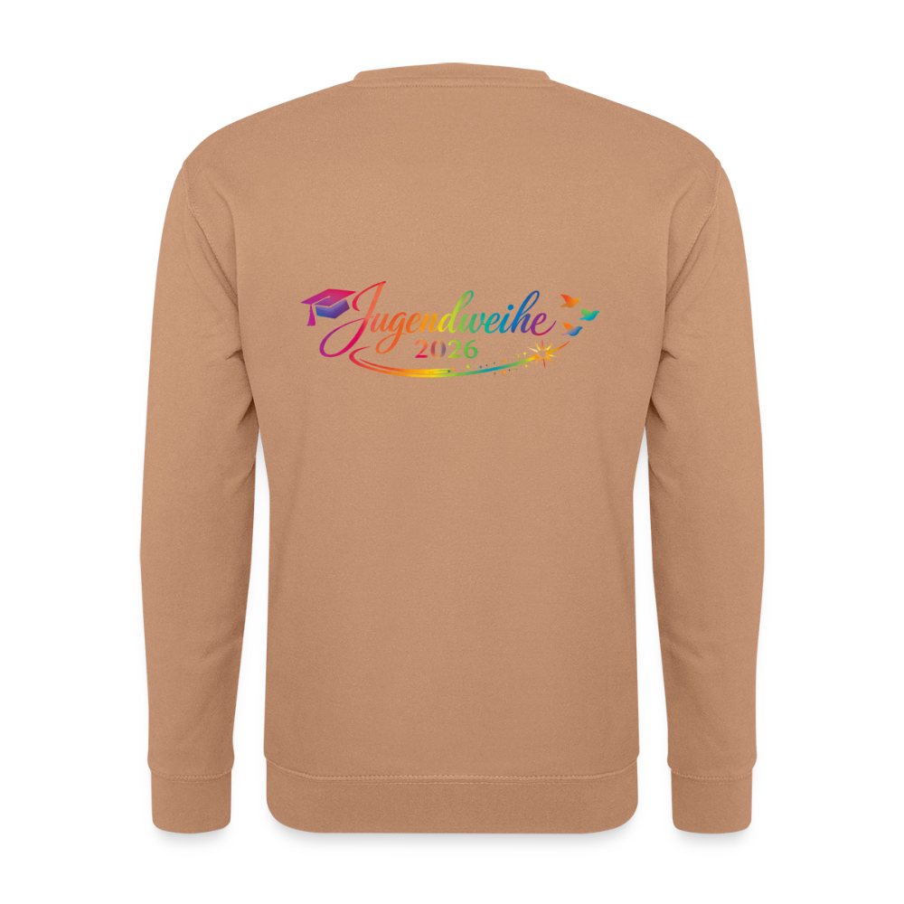 Unisex Pullover " Jahreslogo 2026" - Mocca