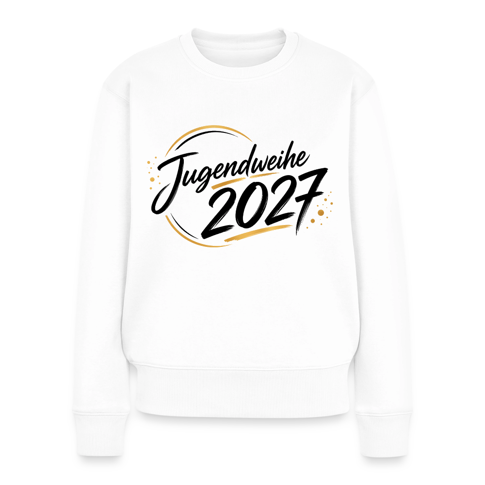 Frauen Premium Pullover " Jahreslogo 2027" - Weiß