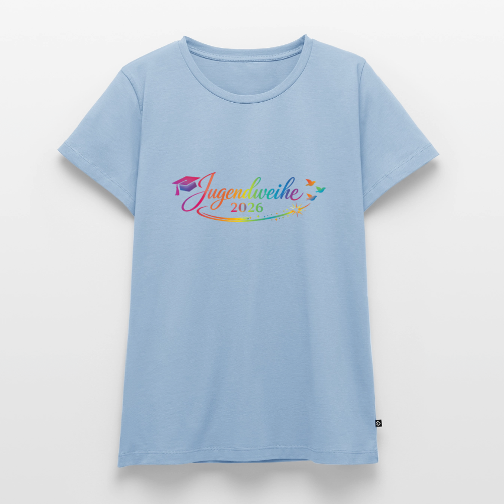 Frauen Premium T-Shirt nachhaltig "Jahreslogo 2026" - Hellblau