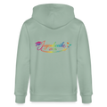 Stanley/Stella Unisex Bio-Kapuzenjacke CULTIVATOR  "Jahreslogo 2026" - Helles Graugrün