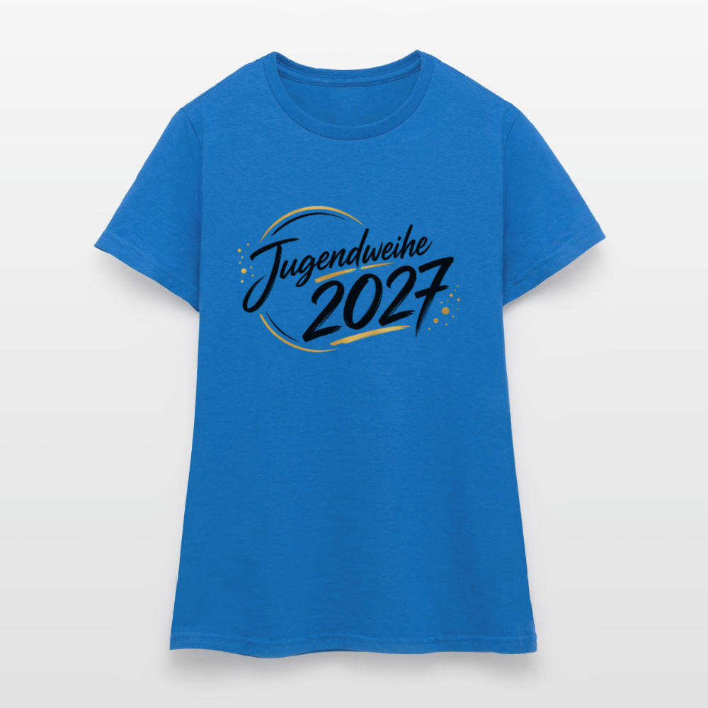 Frauen T-Shirt "Jahreslogo 2027" - Royalblau