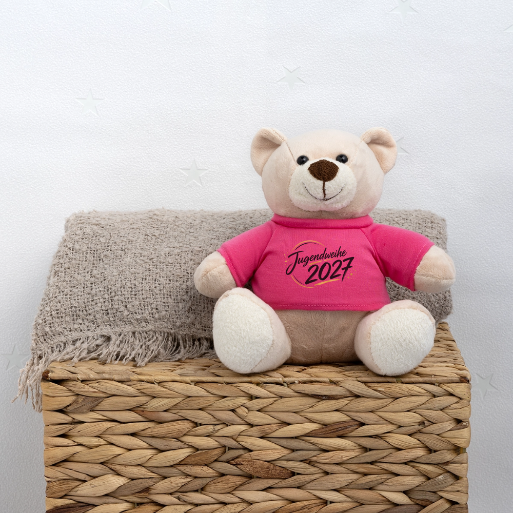 Teddy mit Jahreslogo 2027 - Pink
