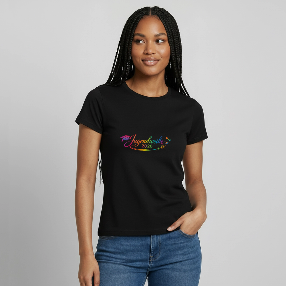 Frauen T-Shirt "Jahreslogo 2026" - Schwarz