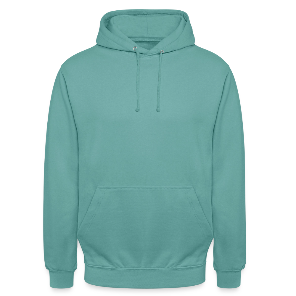 Unisex Hoodie "fast Erwachsen pink" - Pastelltürkis