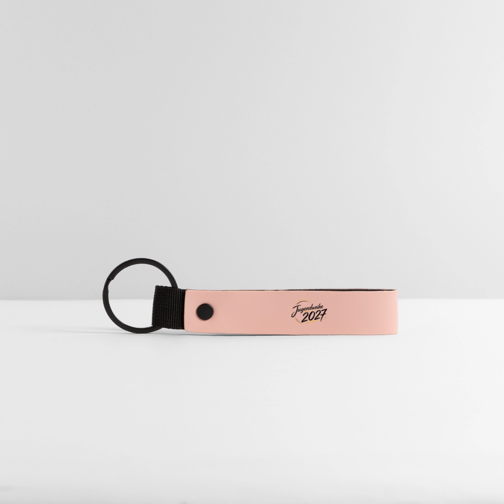 Matte PU Schlüsselanhänger "Jahreslogo 2027" - Rosa