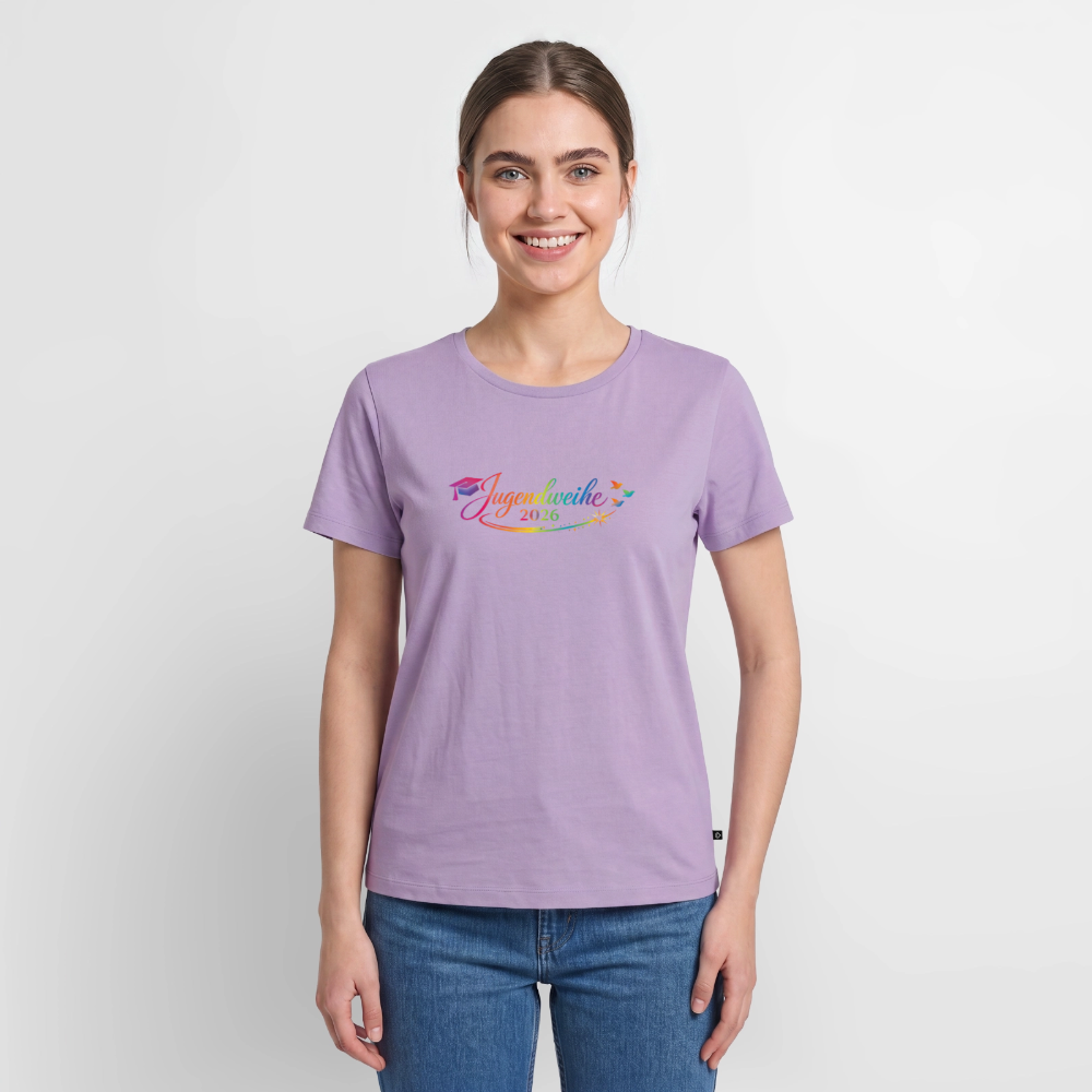 Frauen Premium T-Shirt nachhaltig "Jahreslogo 2026" - Lavendel