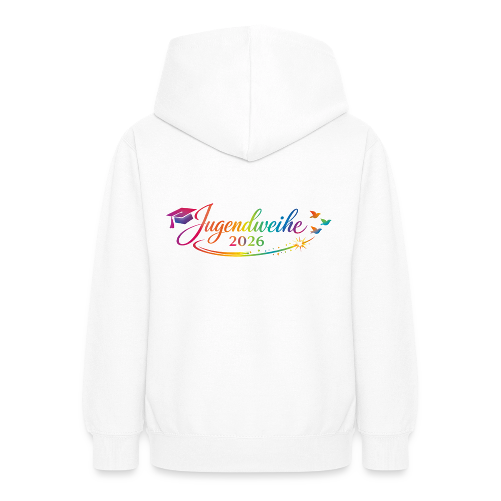 Teenager Hoodie "Jahreslogo 2026" - Weiß