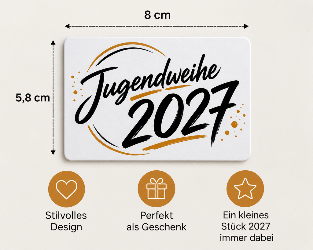 Magnet Jugendweihe mit Jahreslogo 2027