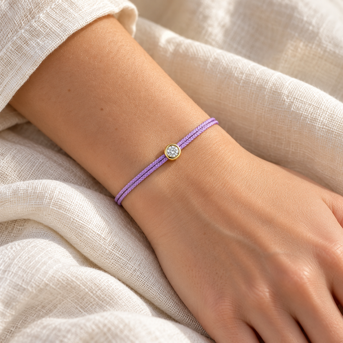 Cuty Lab Diamant Armband "lilac"