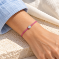 Cuty Lab Diamant Armband "dark pink"